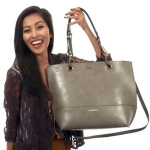 Calvin Klein Black & Gray Reversible Tote